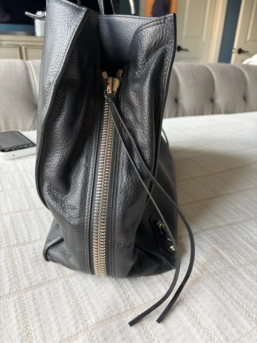 Balenciaga Papier B4 Zip Around Classic Studs Bag Leather